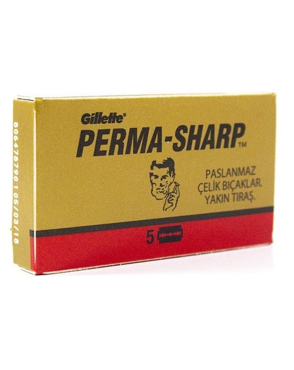 PERMA-SHARP SUPER STAINLESS ÇİFT KENAR TIRAŞ JİLETİ 5Li 