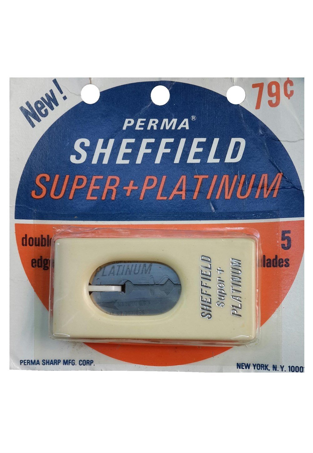 PERMA-SHEFFIELD SUPER PLATINUM ÇİFT KENAR TIRAŞ JİLETİ 5Lİ