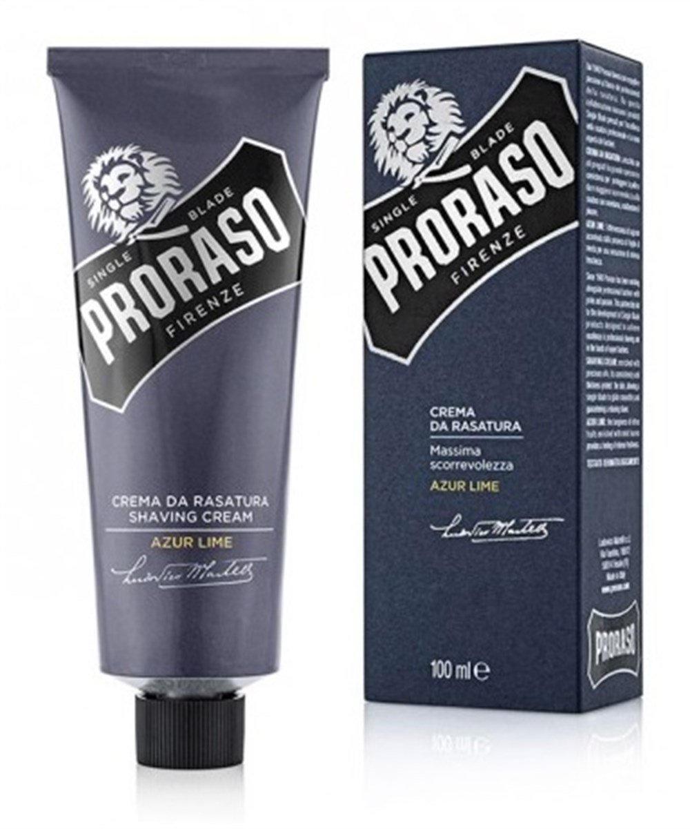 PRORASO TIRAŞ KREMİ TÜP AZUR LIME 100ML