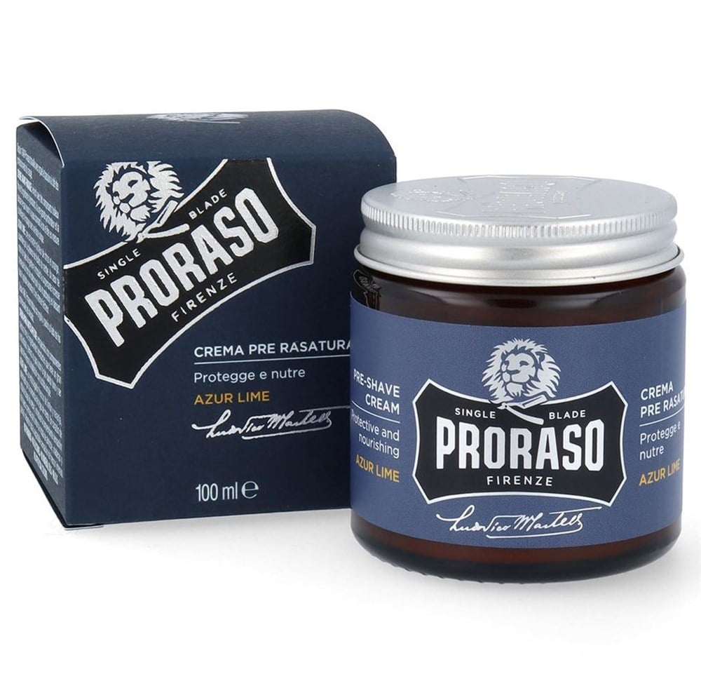 PRORASO TIRAŞ ÖNCESİ KREM 100ML AZUR LIME