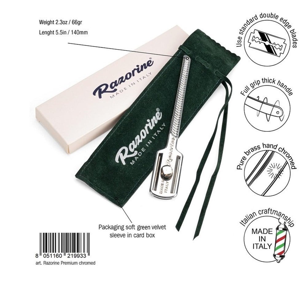 RAZORINE JİLETLİ USTURA CHROME (DÜZ TİP)