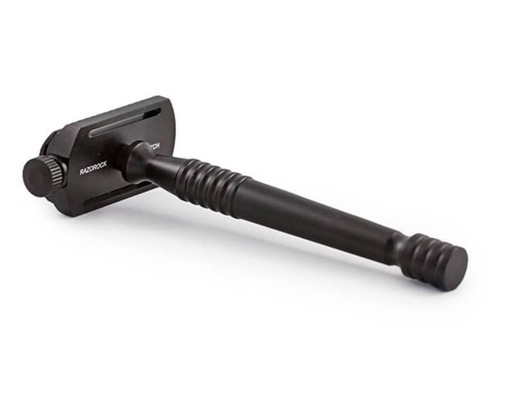 RAZOROCK SWITCH USTURA FONKSİYONLU ALUMİNYUM KLASİK TIRAŞ ALETİ (SİYAH)