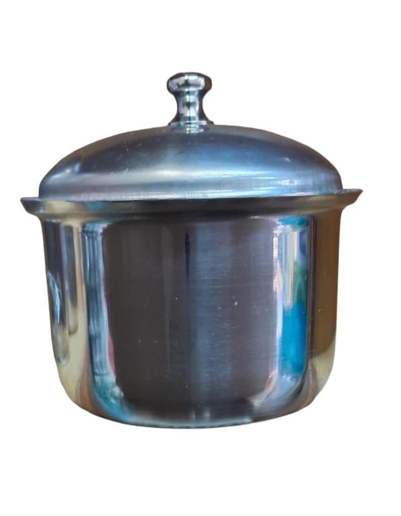 ÇELIK TIRAŞ TASI ROSTFREI KAPAKLI ÇAP:75MM,YÜKSEKLIK:50MM  