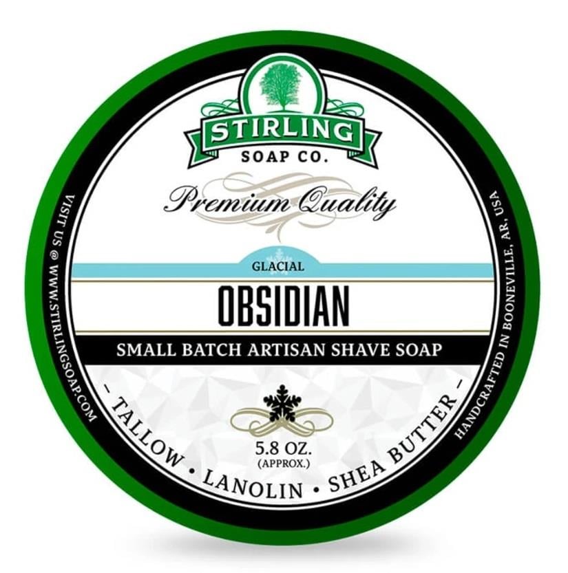 STIRLING ARTISAN KASELİ TIRAŞ SABUNU 170ML GLACIAL OBSIDIAN