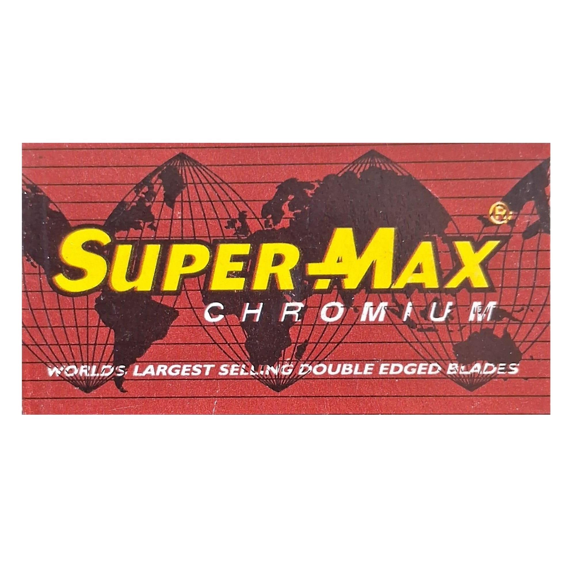 SUPER-MAX CHROMIUM ÇİFT KENAR TIRAŞ JİLETİ 5Lİ