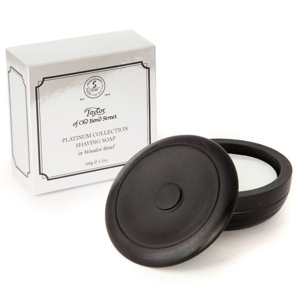 TAYLOR OF OLD BOND STREET PLATINUM COLLECTION AHŞAP KASELİ TIRAŞ SABUNU 100GR