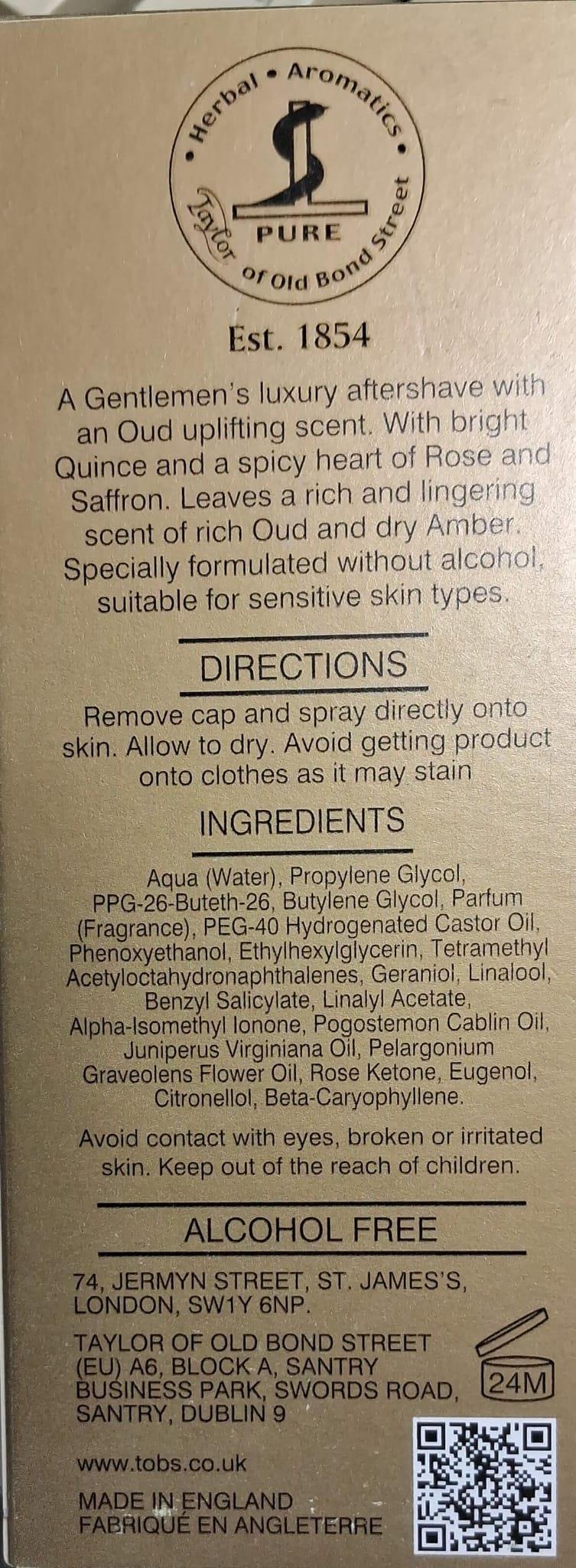 TAYLOR OF OLD BOND STREET TIRAŞ SONRASI LOSYON OUD 50ML