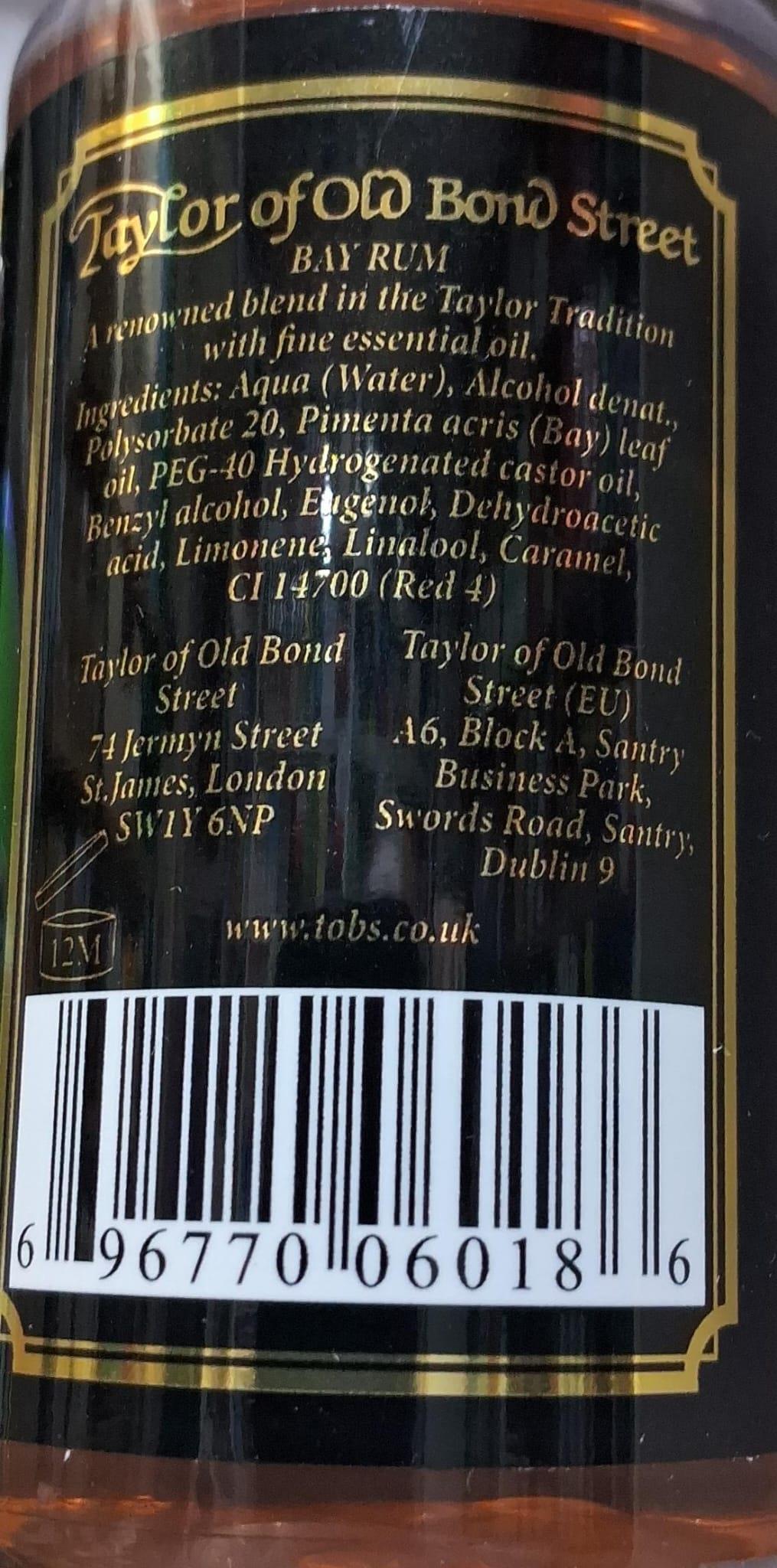 TAYLOR OF OLD BOND STREET TIRAŞ SONRASI LOSYON BAY RUM 150ML