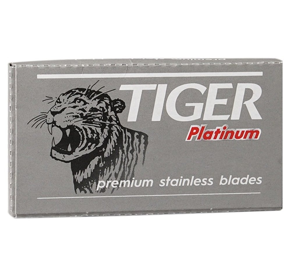 TIGER PLATINUM PREMIUM STAINLESS ÇİFT KENAR TIRAŞ JİLETİ 5'Lİ