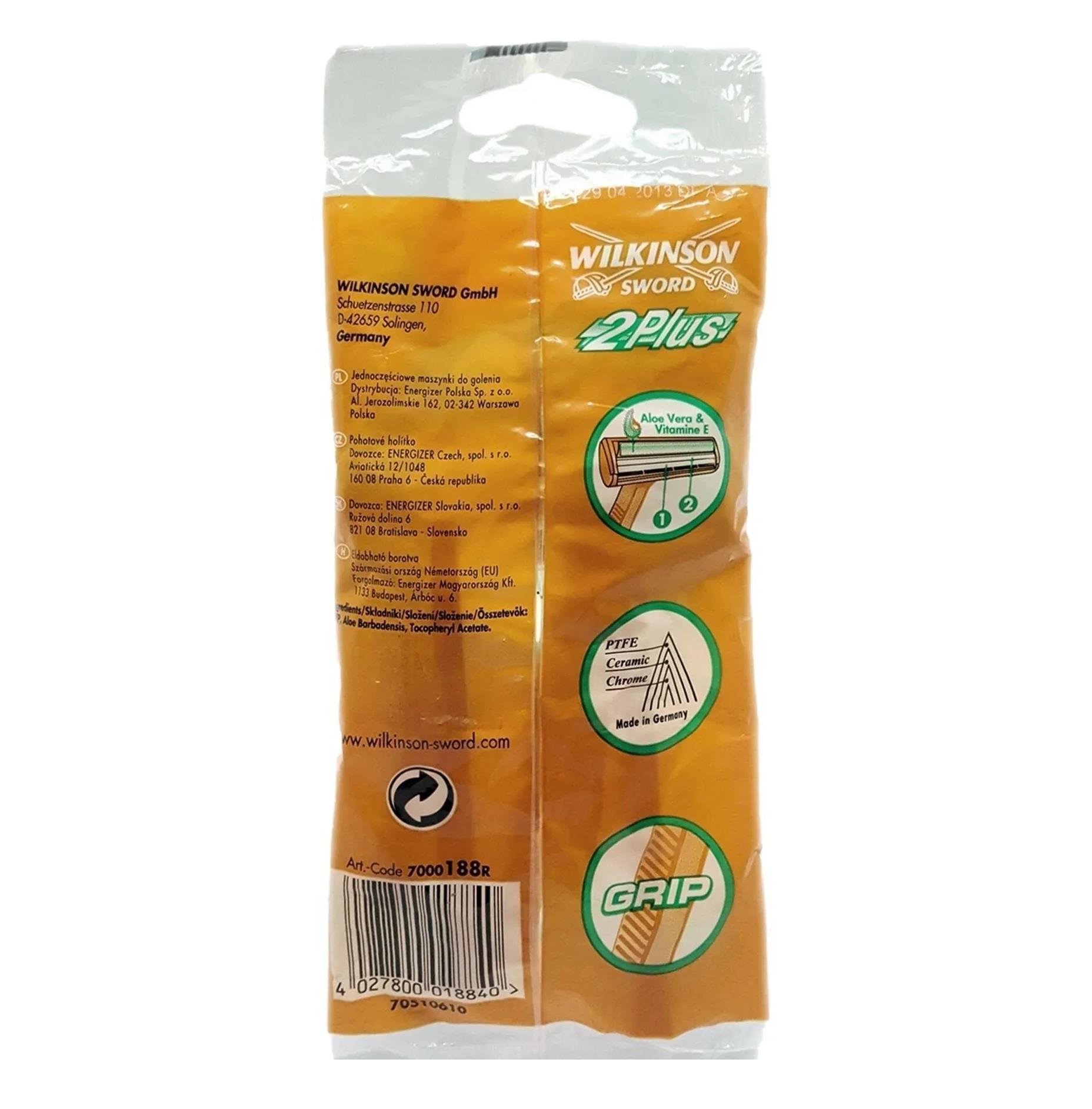 WILKINSON SWORD 2 PLUS ÇİFT BIÇAKLI KULLAN AT TIRAŞ ALETİ X 5