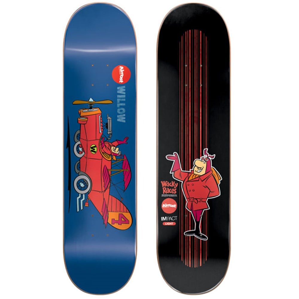 Almost 8,0 Wacky Races Impact Light Willow Deck Kaykay Tahtası
