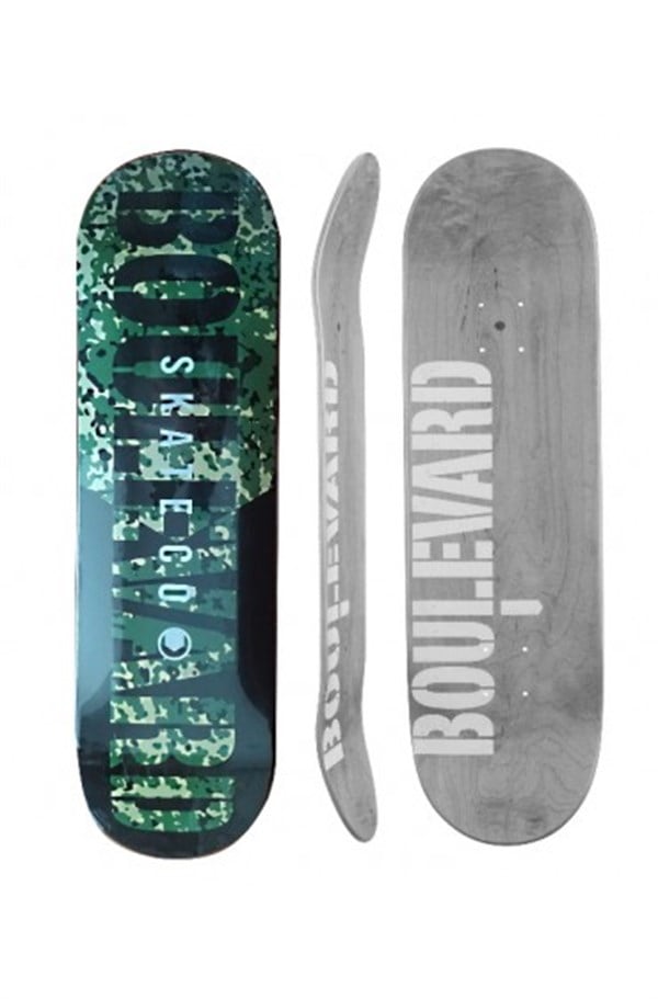 BLVD 8.5 CAMO BLACK DECK PROFESYONEL KAYKAY TAHTASI 