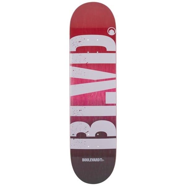 BLVD LOGO FADE RED DECK PROFESYONEL KAYKAY TAHTASI 8.25 