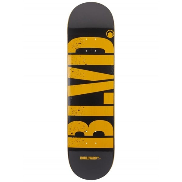 BLVD LOGO LOGO BLACK YELLOW DECK PROFESYONEL KAYKAY TAHTASI 8.5 