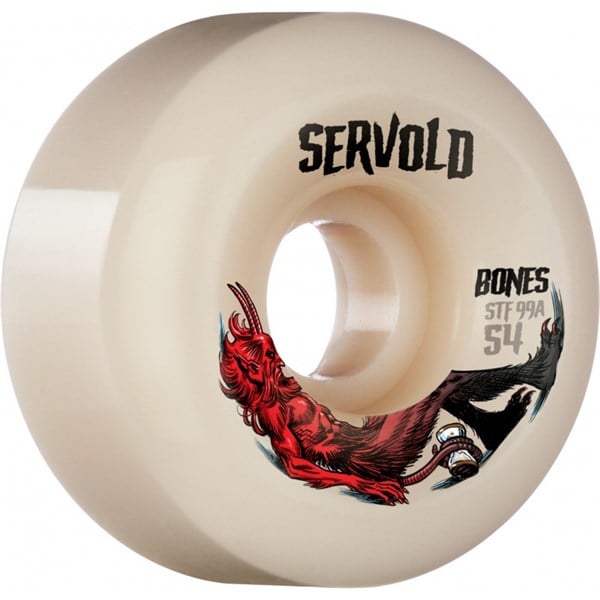 BONES PRO STF SERVOLD TRAPPED KAYKAY TEKERLEK SETİ 54MM V6 WIDE-CUT 99A 