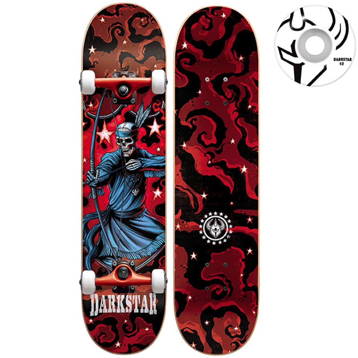 Darkstar 7,625 Stardust Premium Red Komple Kaykay