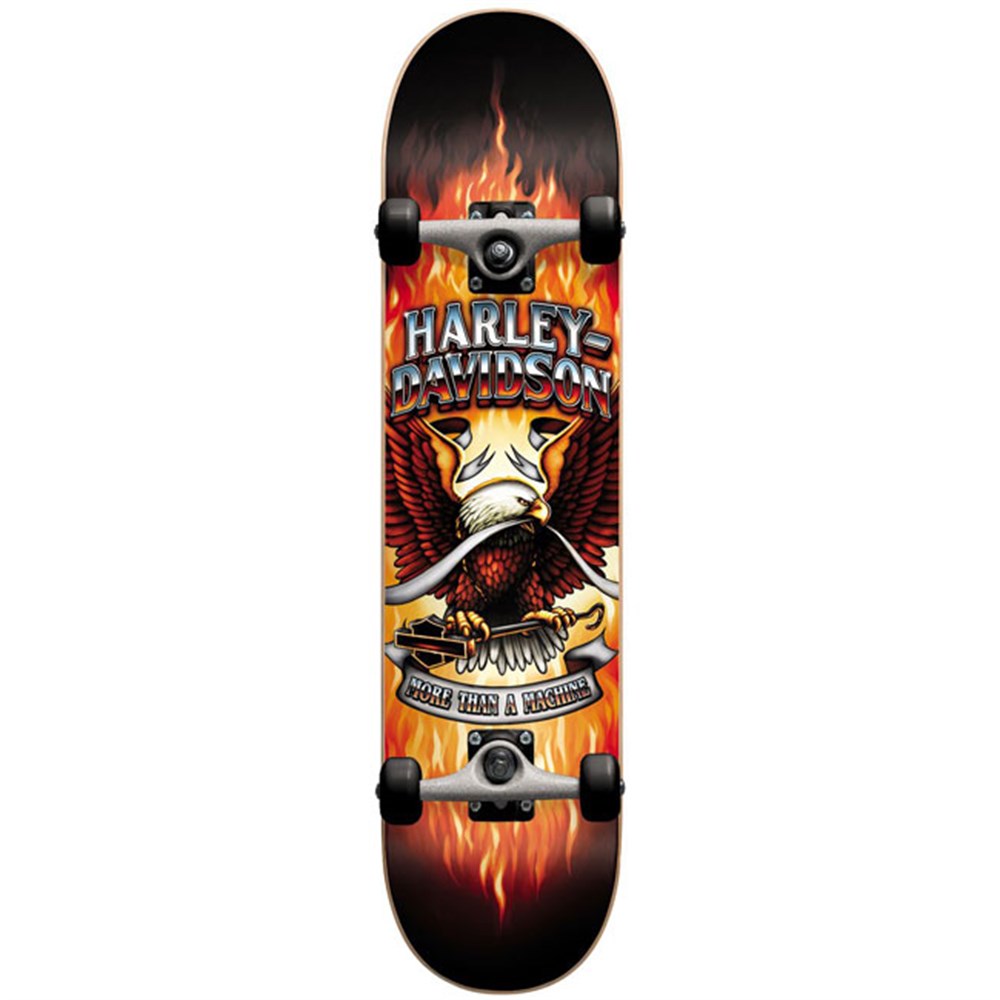 Darkstar 8,0 Harley-Davidson Brand Red Komple Kaykay