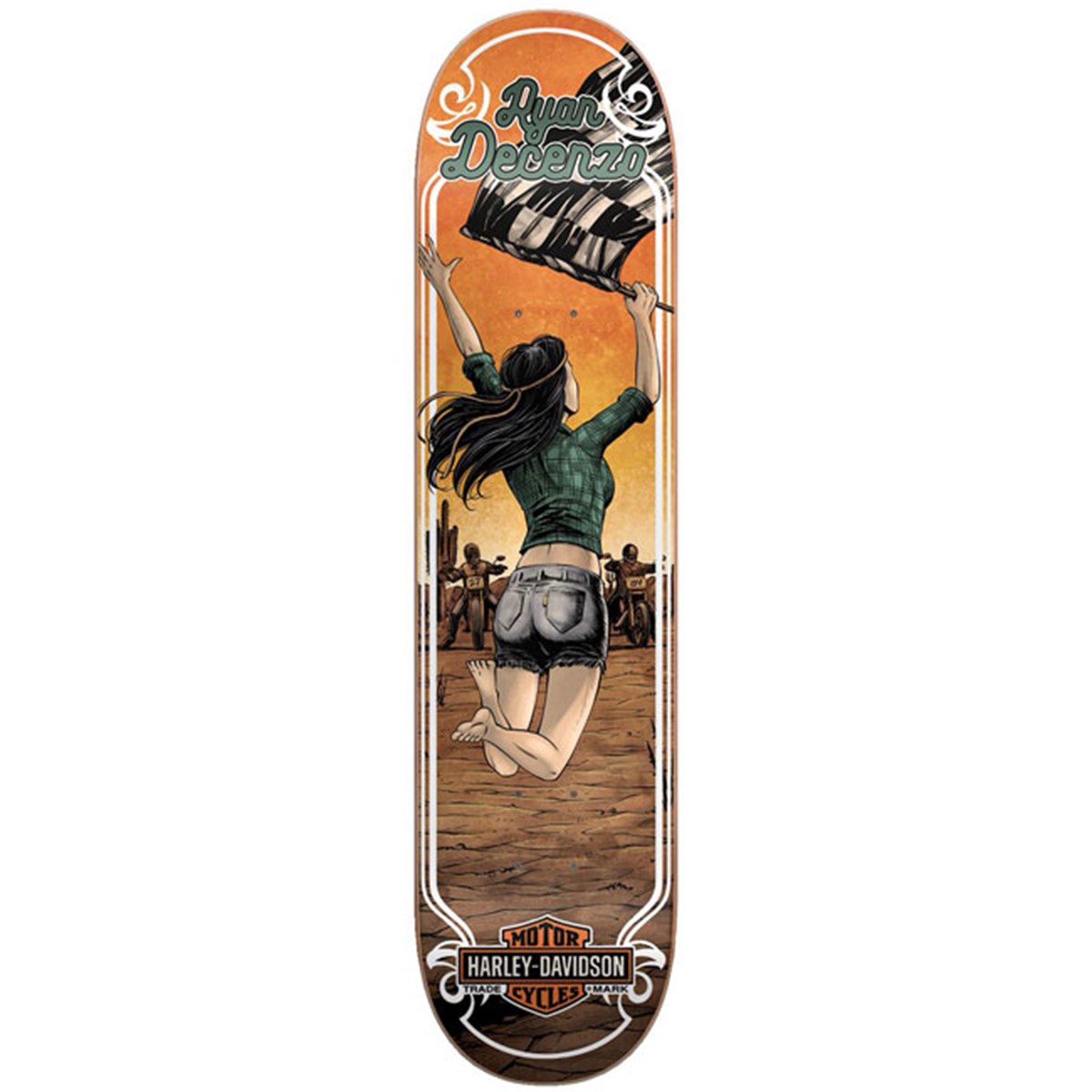 Darkstar 8,25 Harley-Davidson Motor Decenzo Deck Kaykay Tahtası