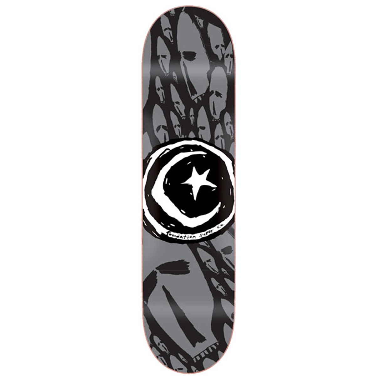 Foundation 8,125 Star Moon Skull Deck Kaykay Tahtası
