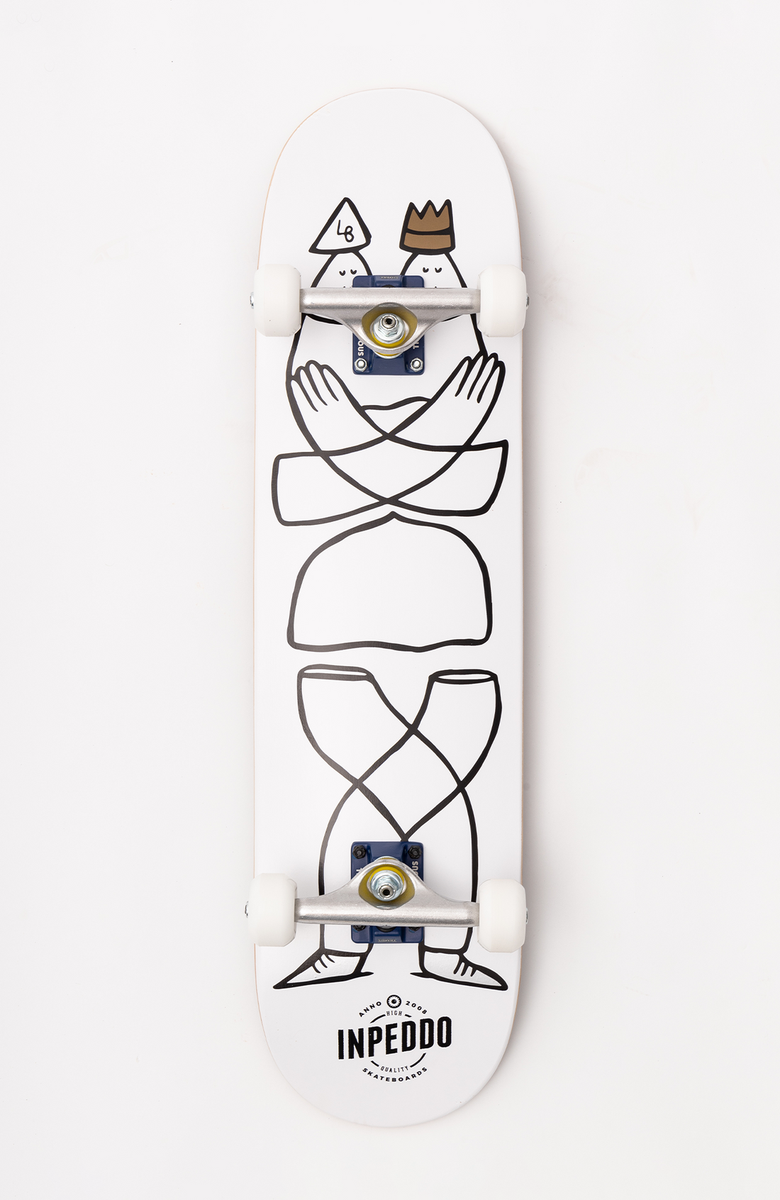 Inpeddo 8,0 Lucas Beaufort Smarty White Complete Profesyonel Kaykay 