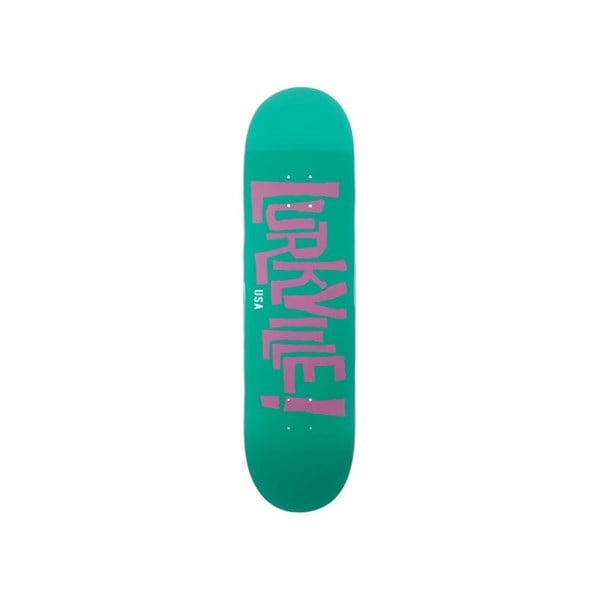 LURKVILLE LOGO GREEN PURPLE DECK PROFESYONEL KAYKAY TAHTASI 8.0 