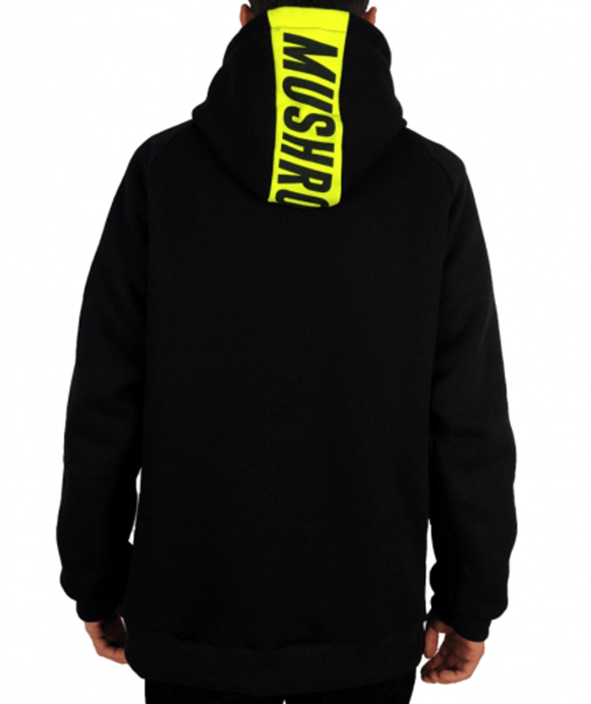 Mushroom Black Quarter Zip Hoodie