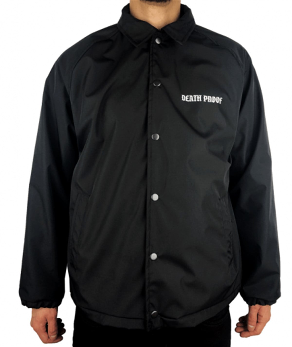 Mushroom Death Proof Coach Jacket Black