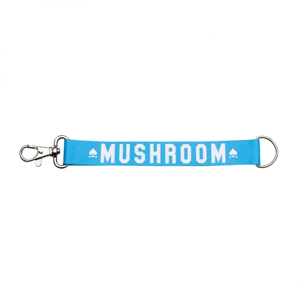Mushroom Keychain Blue & White