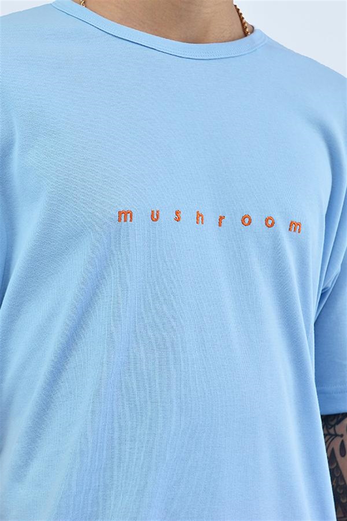 MUSHROOM Logo Embroidered Blue