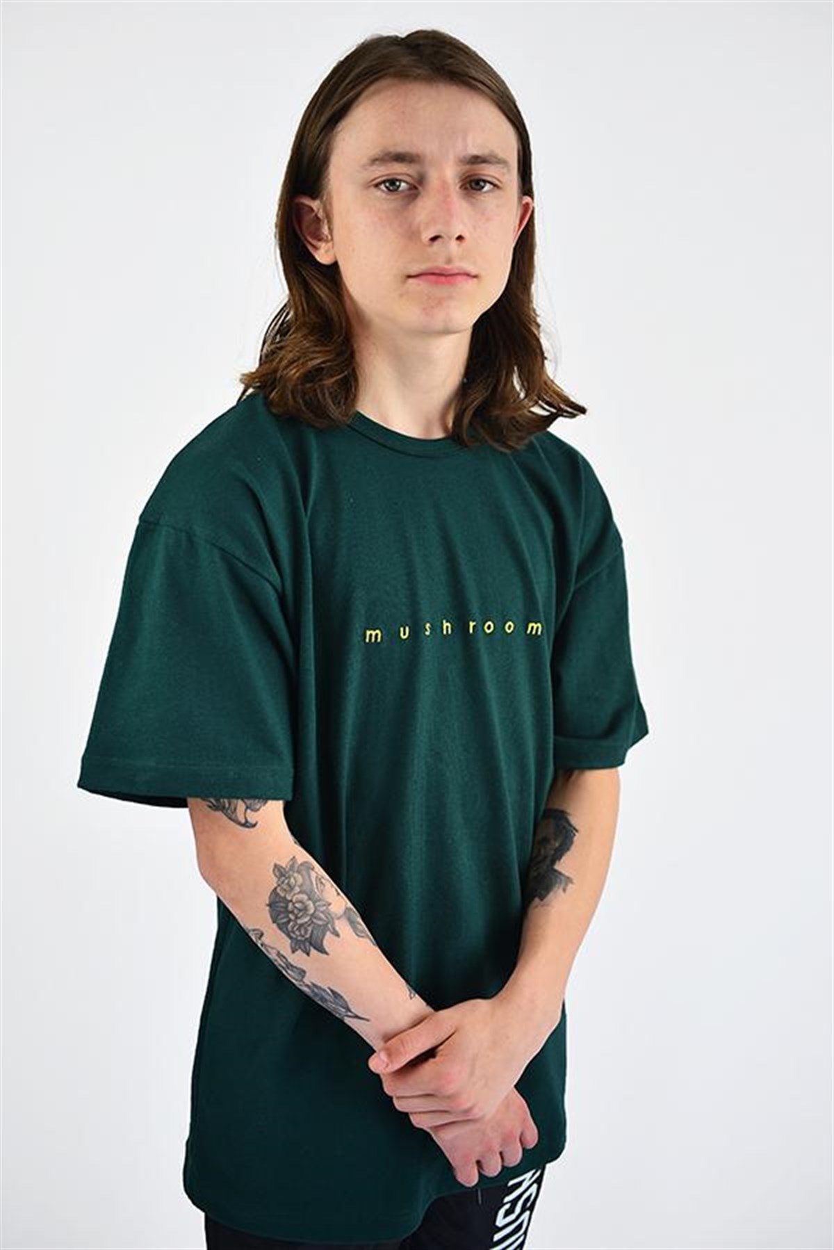 MUSHROOM Logo Embroidered Green