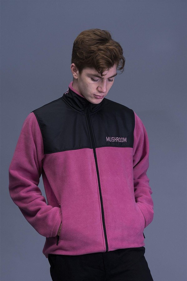 MUSHROOM Polar Fleece Jacket-Hibiscus 
