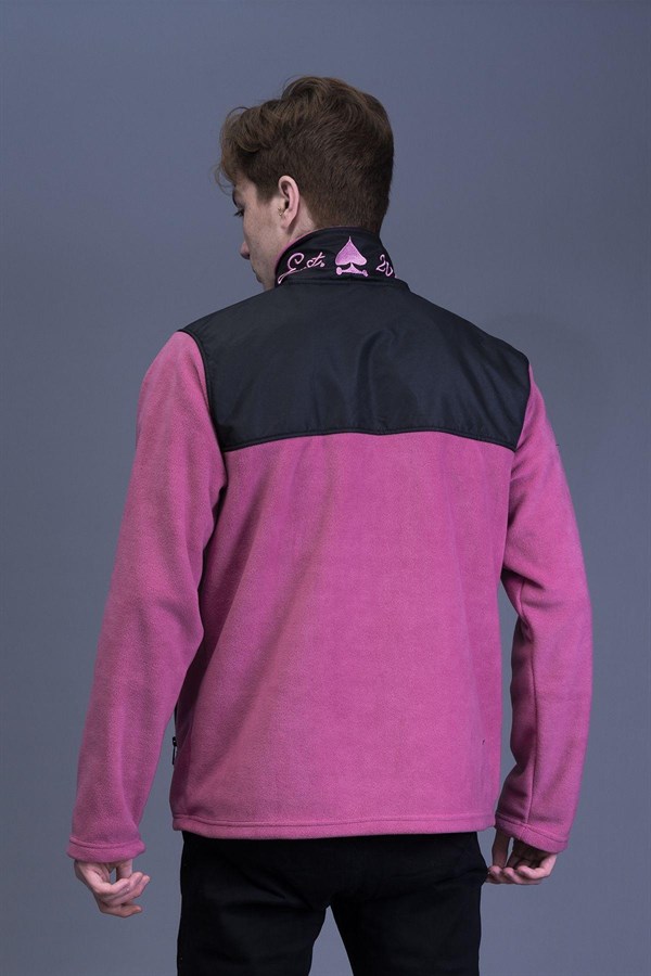 MUSHROOM Polar Fleece Jacket-Hibiscus 