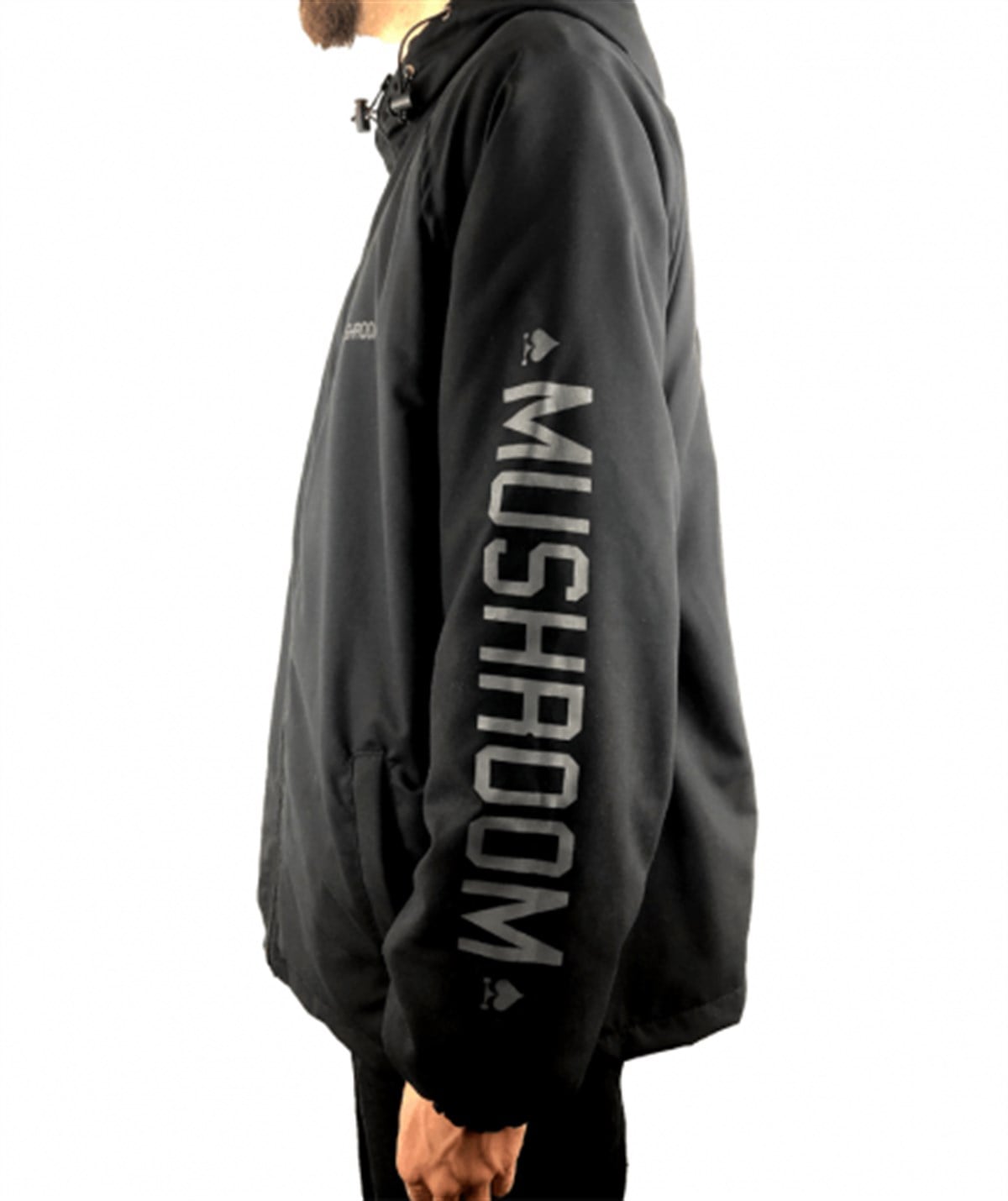 Mushroom Windbreaker Black & Anthracite