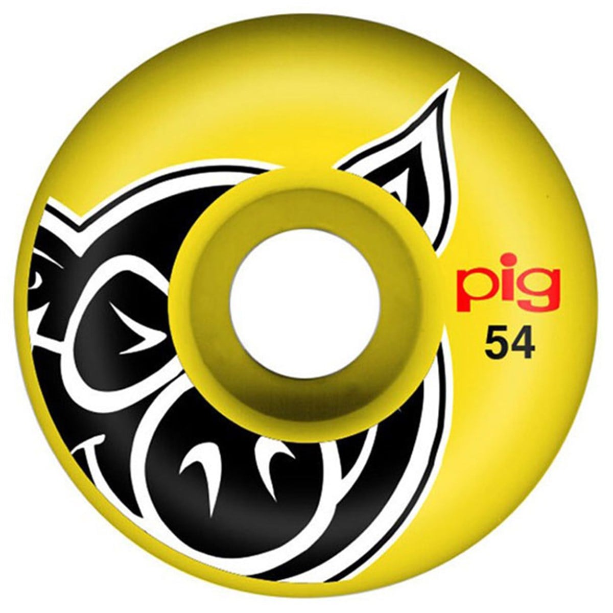 Pig Head Yellow Tekerlek Seti 54 mm