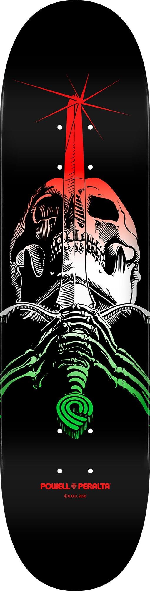 Powell Peralta 8.25 Skull & Sword Deck Green Fade Deck Profesyonel Kaykay Tahtası 