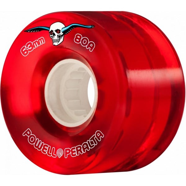 POWELL PERALTA CLEAR RED CRUİSER TEKERLEK SETİ 63MM 80A 