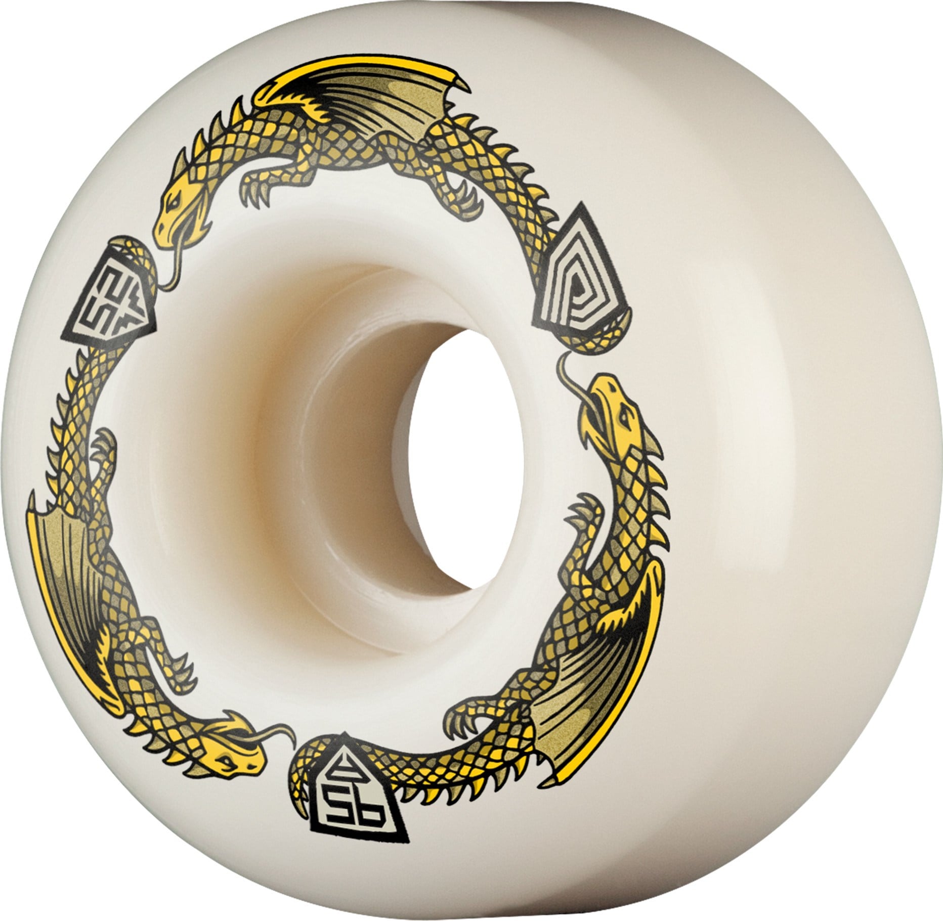 Powell Peralta Dragons Symmetrical Shape Medium Ride V4 Kaykay Tekerleği – 54mm x 34mm, 97A 