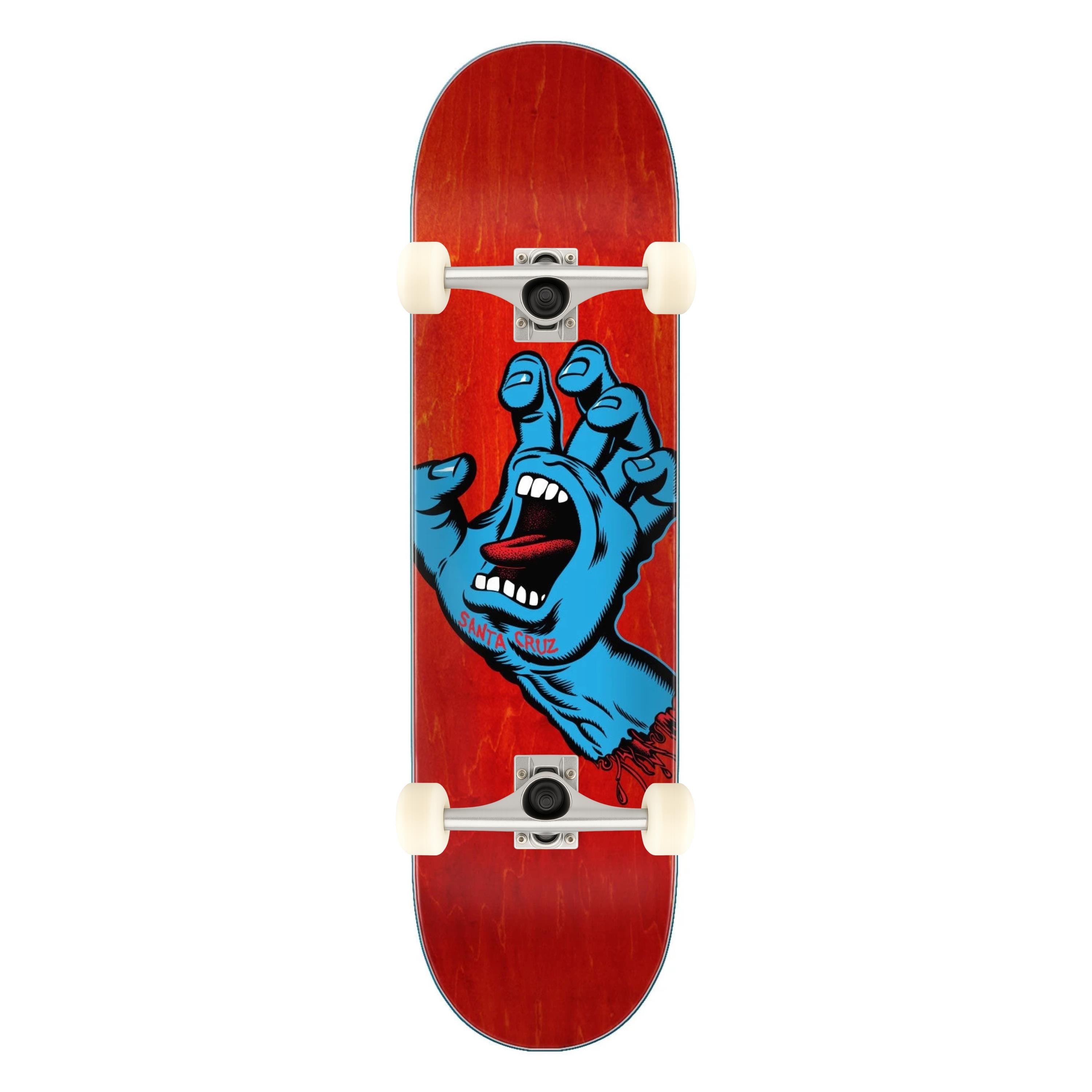 Santa Cruz 8.0 Screaming Hand Red Complete Profesyonel Kaykay 