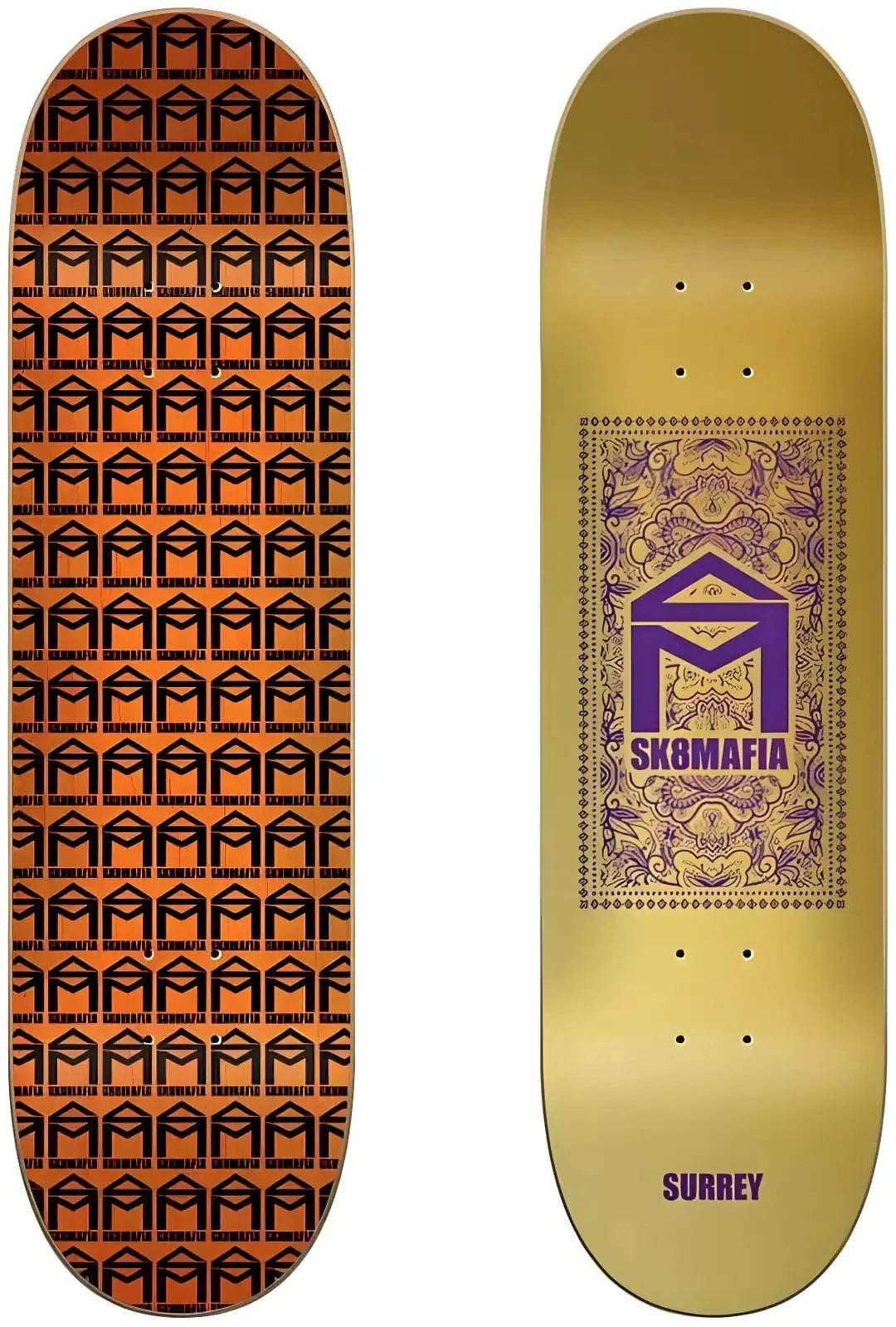 Sk8mafia 8,25 Paisley Foil S Deck Profesyonel Kaykay Tahtası 