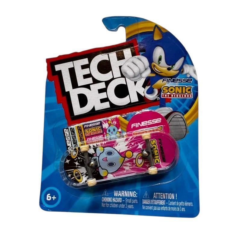 Tech Deck + Hediye Sticker Paketli Parmak Kaykayı Finesse Sonic Skateboard 
