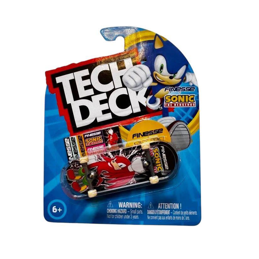 Tech Deck + Hediye Sticker Paketli Parmak Kaykayı Sonic The Hedgenog Skateboard 