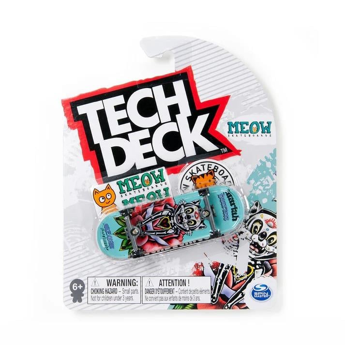 Tech Deck + Hediye Sticker Paketli Parmak Kaykayı Meow - Mariah Duran Sandias Skateboard 