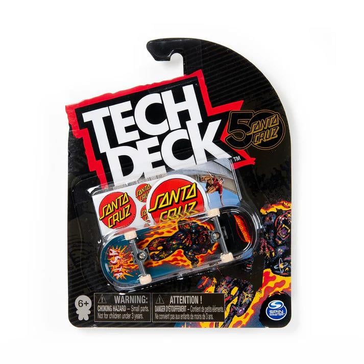 Tech Deck + Hediye Sticker Paketli Parmak Kaykayı SantaCruz-Tom Asta 50 Skateboard 