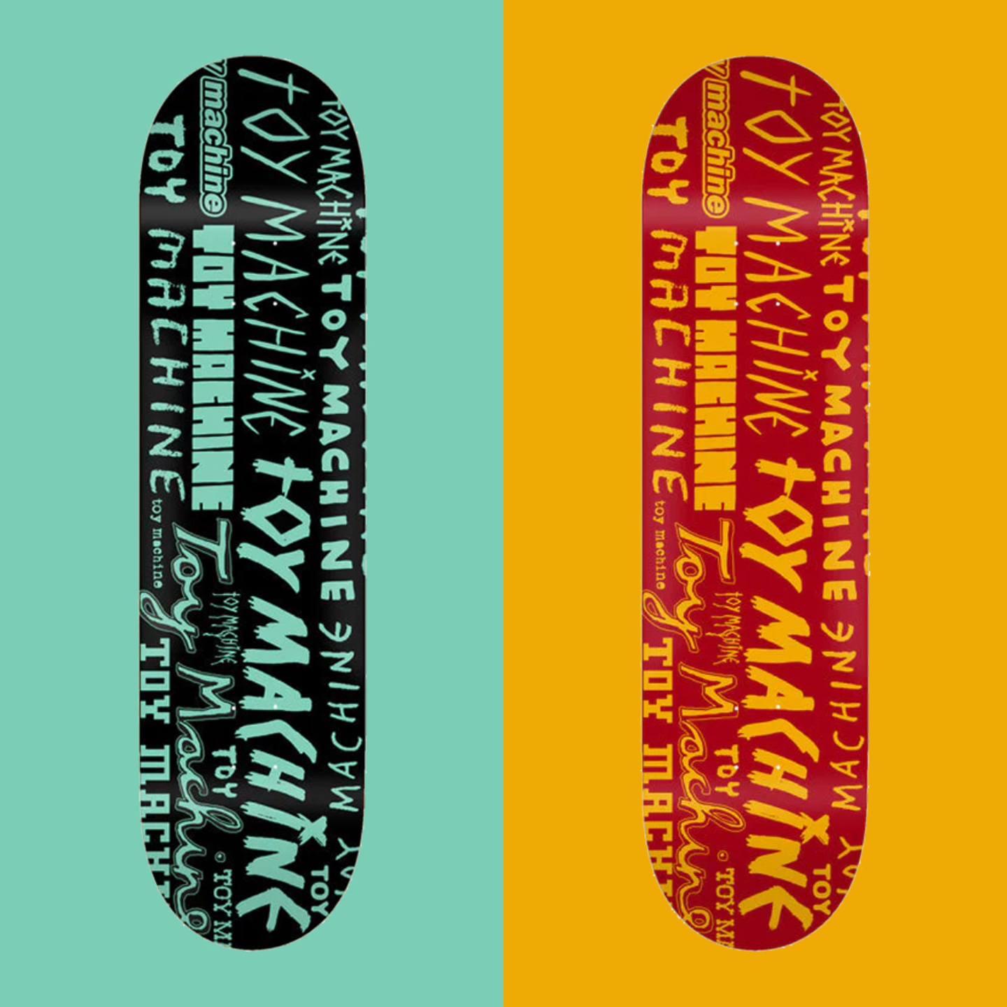 Toy Machine 8.0 Word Marks Deck Profesyonel Kaykay Tahtası 