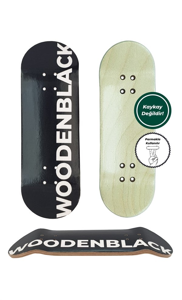 WOODENBLACK BASIC LOGO BLACK DECK/PARMAK KAYKAY 