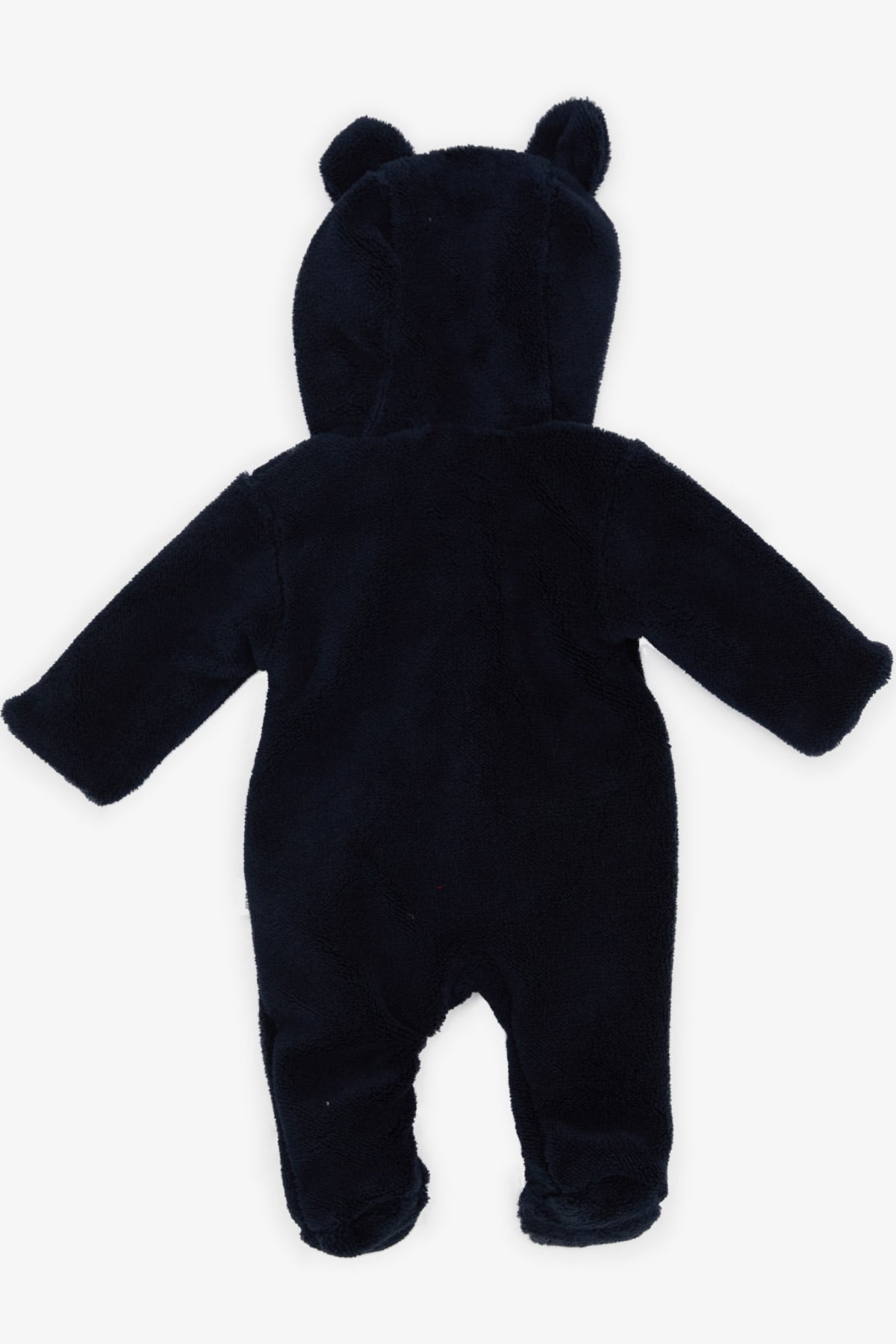 ALBİMİNİ Erkek Bebek Peluşlu Tulum Ayıcık Nakışlı Kulakları Hareketli Lacivert (3-4 Ay-6-9 Ay)