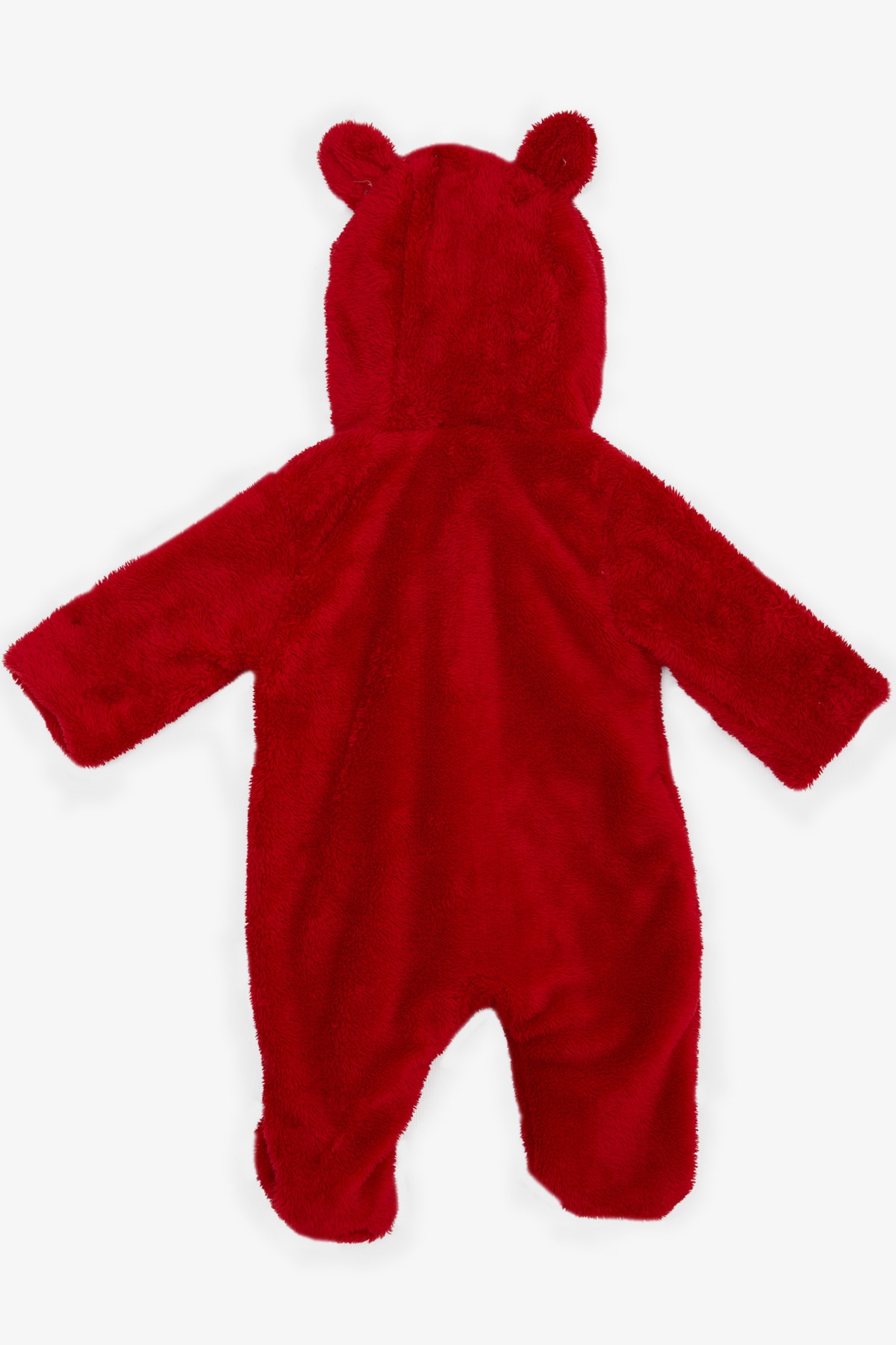 ALBİMİNİ Kız Bebek Peluşlu Tulum Kuzucuk Nakışlı Kulakları Hareketli Kırmızı (3-4 Ay-6-9 Ay)