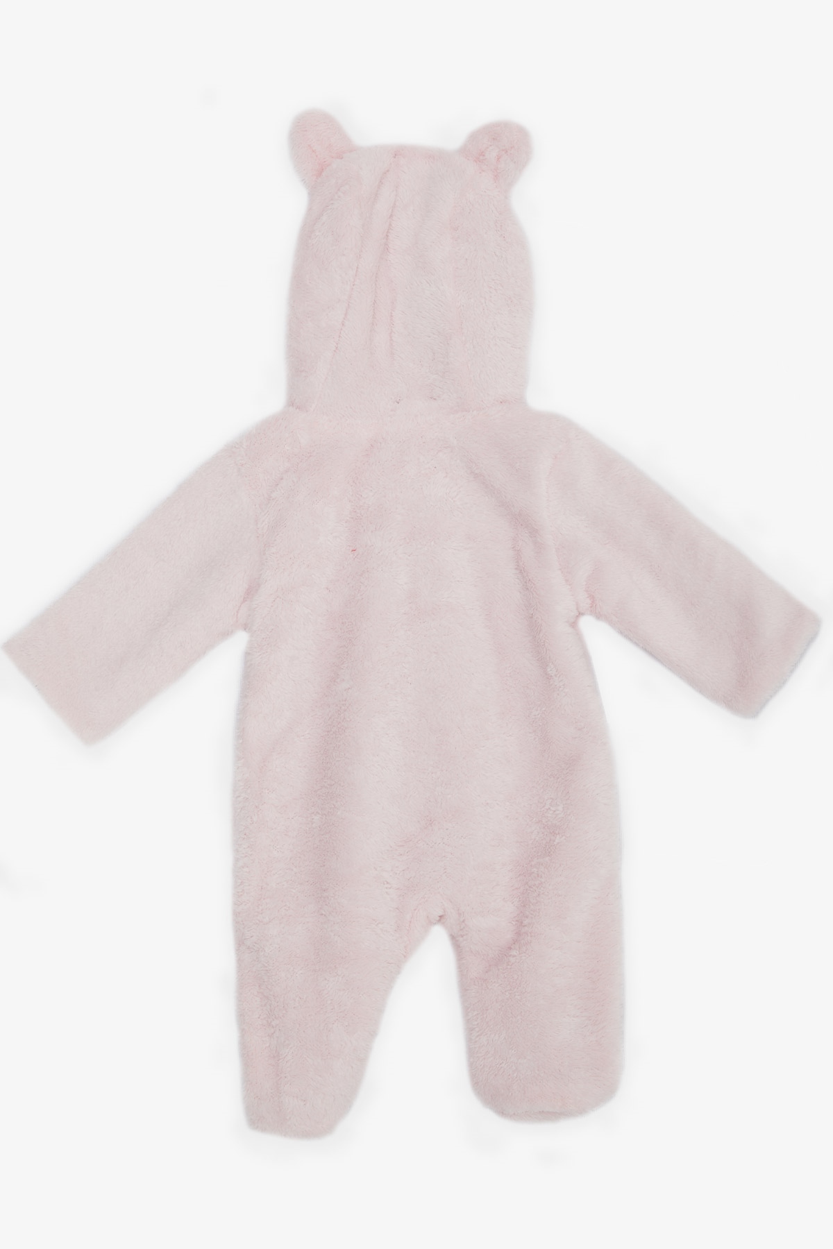 ALBİMİNİ Kız Bebek Peluşlu Tulum Kuzucuk Nakışlı Kulakları Hareketli Pembe (3-4 Ay-6-9 Ay)