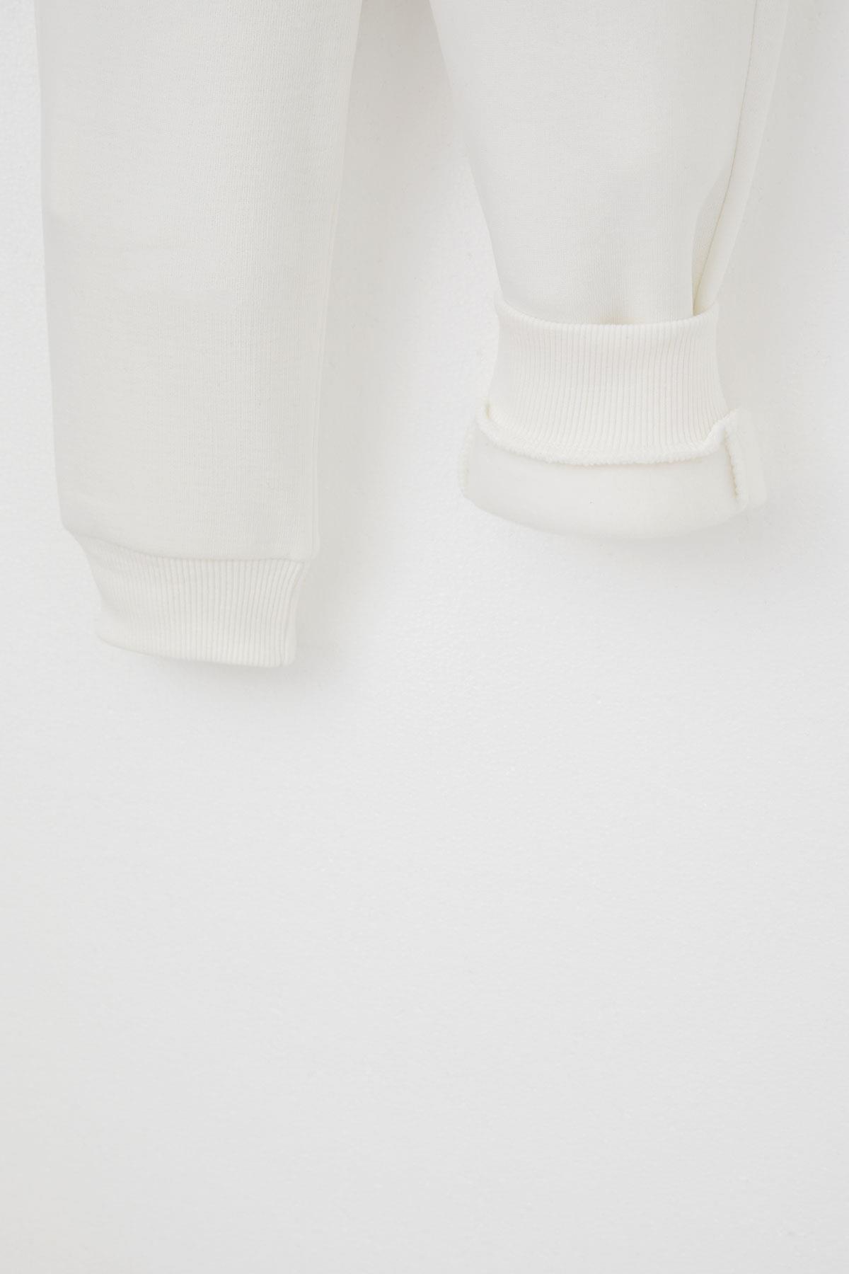 Alg Kız Çocuk Eşofman Takımı Göz Kırpan Unicorn Nakış Ekru (2-5 Yaş)