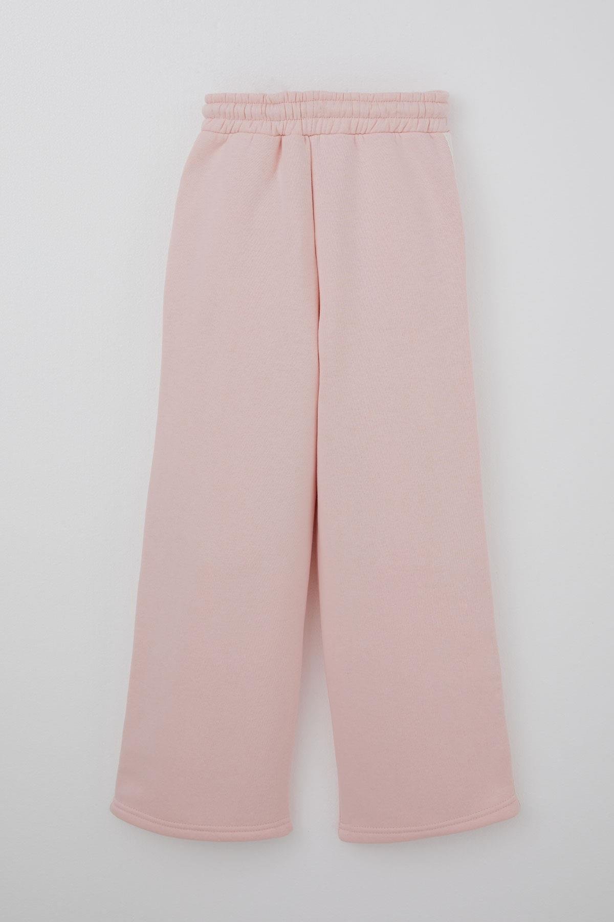 Alg Kız Çocuk Eşofman Takımı Kelebek & Kalp Baskılı Pembe (6-9 Yaş)